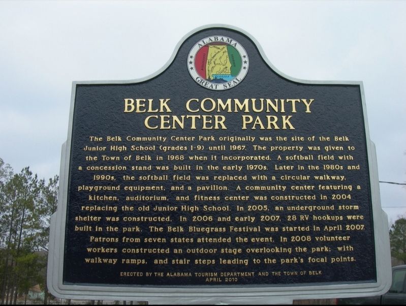 Town of Belk Marker. Click for full size. Town of Belk Marker image. Click for full size.