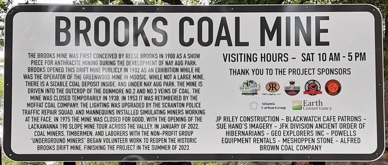 Brooks Coal Mine Marker. Click for full size. Brooks Coal Mine Marker image. Click for full size.