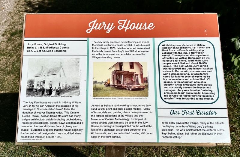 Jury House Marker. Click for full size. Jury House Marker image. Click for full size.