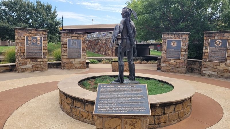 Chickasaw Warrior Statue Marker. Click for full size. Chickasaw Warrior Statue Marker image. Click for full size.
