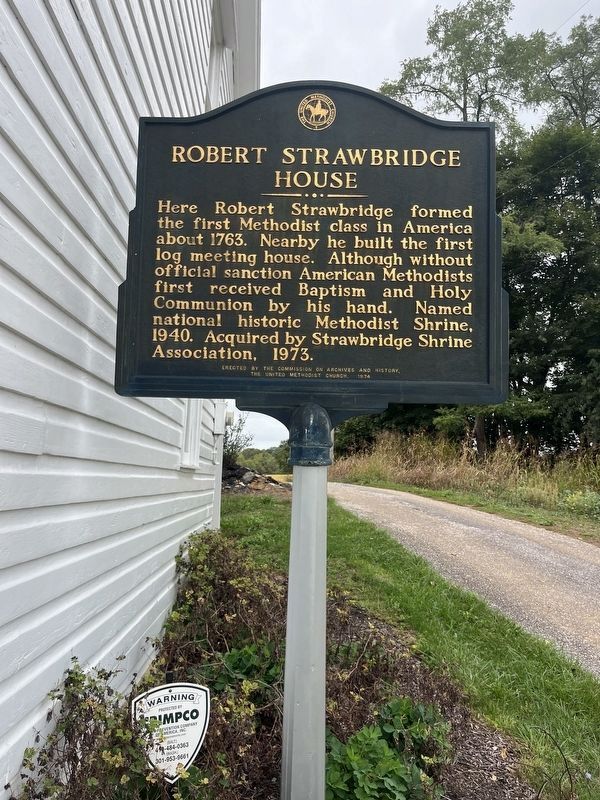 Robert Strawbridge House Marker. Click for full size. Robert Strawbridge House Marker image. Click for full size.