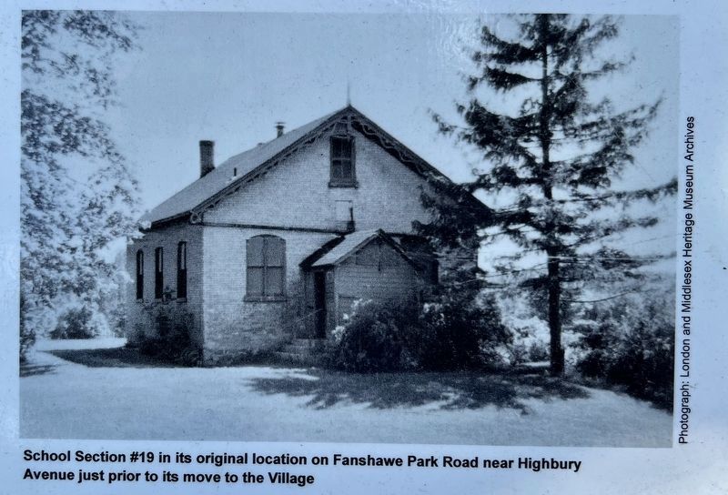 Fanshawe School S.S. #19 Marker photo and caption detail (left). Click for full size. Fanshawe School S.S. #19 Marker photo and caption detail (left) image. Click for full size.
