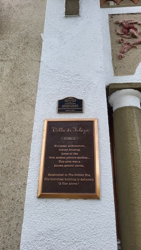Villa di Feliza Marker. Click for full size. Villa di Feliza Marker image. Click for full size.