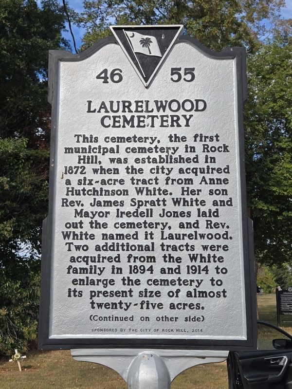 Laurelwood Cemetery Marker. Click for full size. Laurelwood Cemetery Marker image. Click for full size.