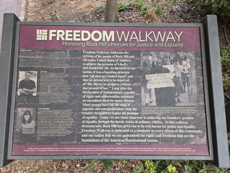 Freedom Walkway Marker image. Click for full size.