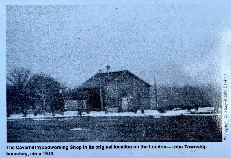Caverhill Woodworking Shop marker photo and caption detail (left). Click for full size. Caverhill Woodworking Shop marker photo and caption detail (left) image. Click for full size.