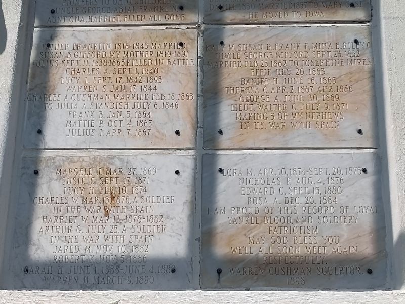 Cushman Monument image. Click for full size.