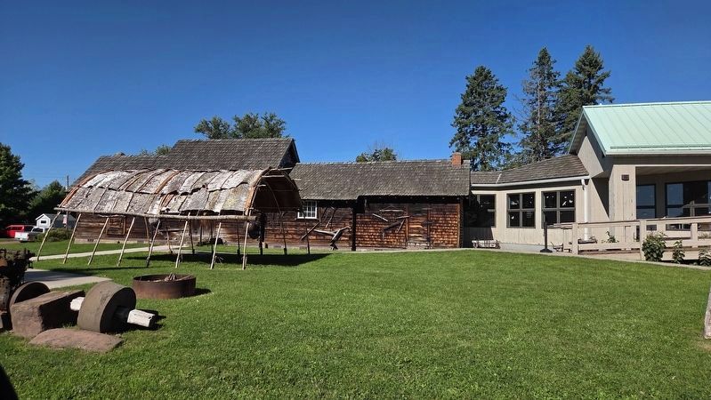 Madeline Island Museum Longhouse. Click for full size. Madeline Island Museum Longhouse image. Click for full size.