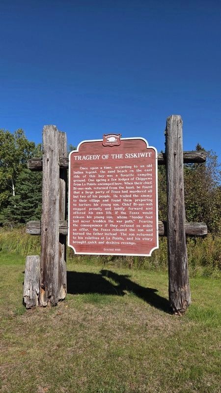 Tragedy of The Siskiwit Marker image. Click for full size.