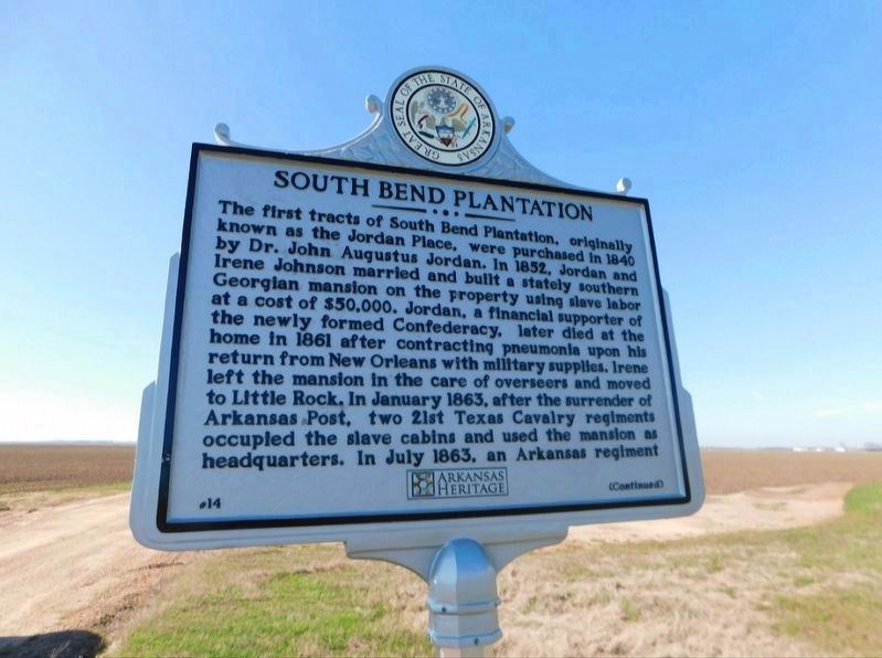 South Bend Plantation Marker image. Click for full size.