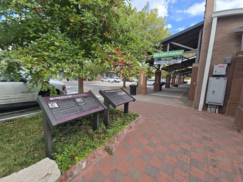 Winthrop's Black Pioneers Marker on the right of the two markers image. Click for full size.
