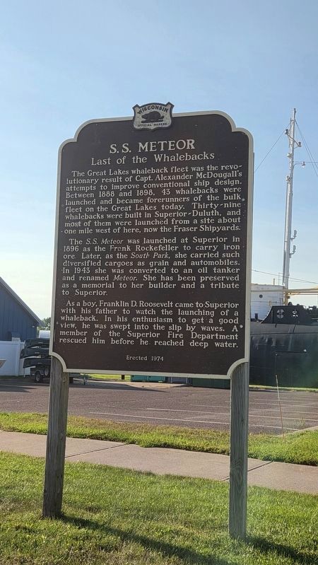 S.S. Meteor Marker. Click for full size. S.S. Meteor Marker image. Click for full size.