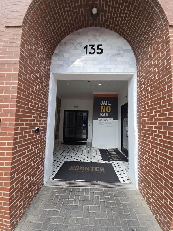 Rock Hill's Sit-in Movement Marker at the far left corner image. Click for full size.