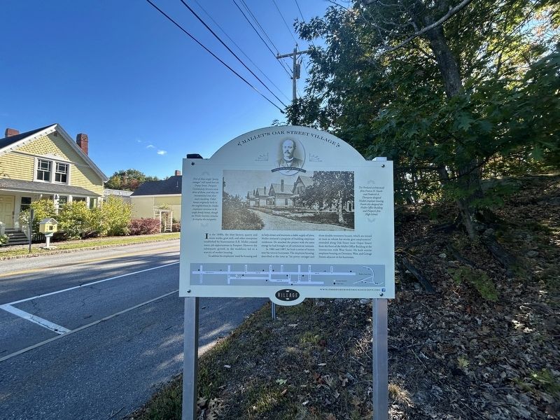 Mallet�s Oak Street Village Marker image. Click for full size.