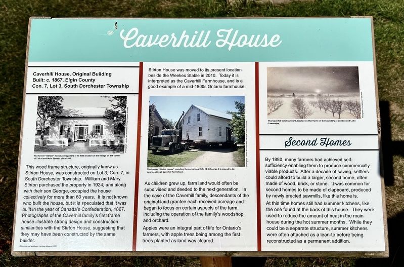Caverhill House Marker. Click for full size. Caverhill House Marker image. Click for full size.