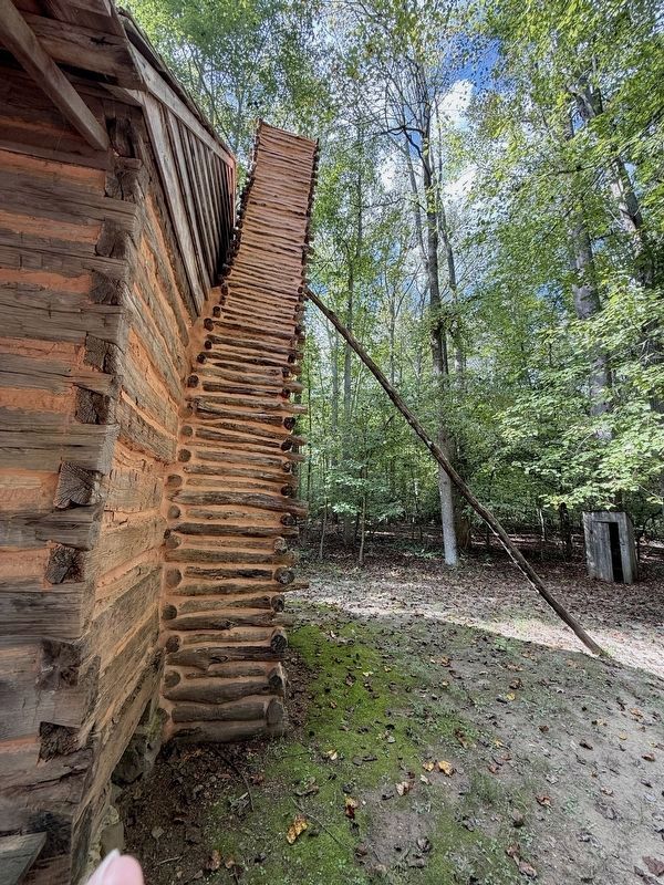 The chimney prop at the Duckett cabin image. Click for full size.