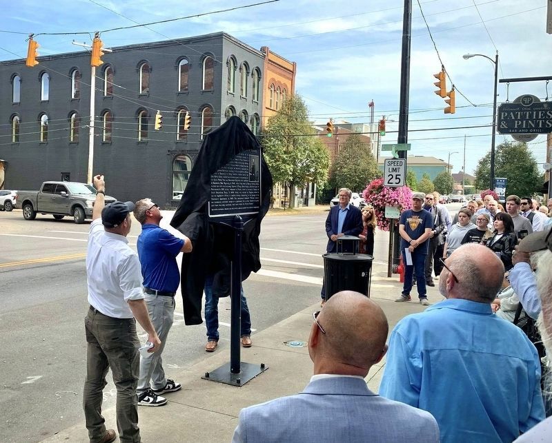 James M. Ashley and the Abolition of Slavery Marker - unveiling image. Click for full size.