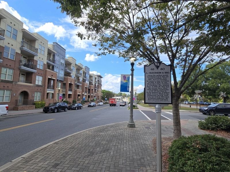 A. Friedheim & Bro. Marker side looking west on East Main Street image. Click for full size.