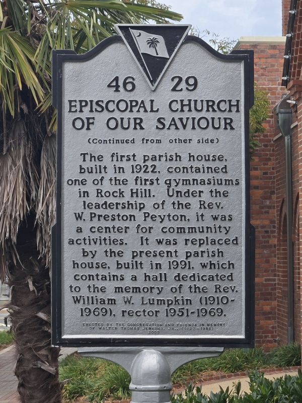 Episcopal Church of Our Saviour Marker, side two. Click for full size. Episcopal Church of Our Saviour Marker, side two image. Click for full size.