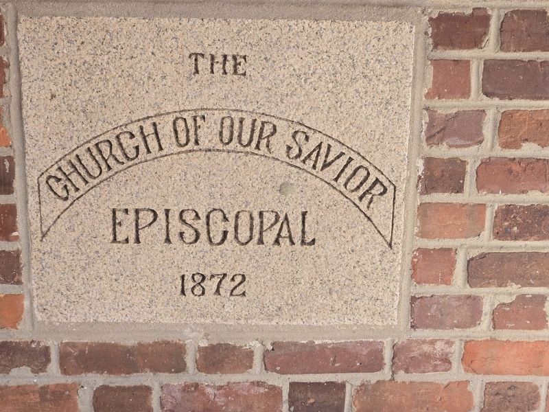 Episcopal Church of Our Saviour sanctuary cornerstone. Click for full size. Episcopal Church of Our Saviour sanctuary cornerstone image. Click for full size.