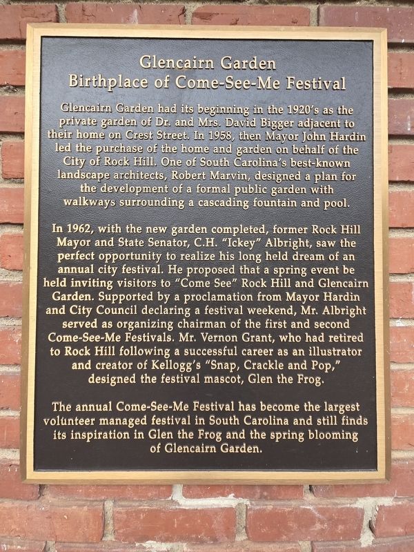Glencairn Garden Marker image. Click for full size.