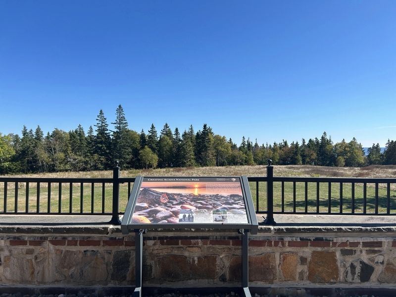 Creating Acadia National Park Marker. Click for full size. Creating Acadia National Park Marker image. Click for full size.