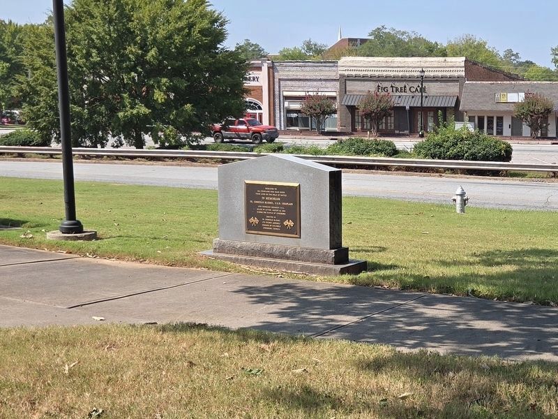 In Memoriam Fr. Emmeran Bliemel, O.S.B. Chaplain Marker looking towards South McDonough Street image. Click for full size.