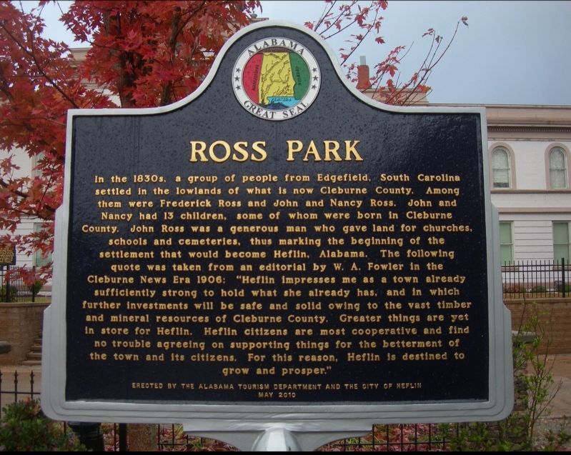 Ross Park Marker image. Click for full size.
