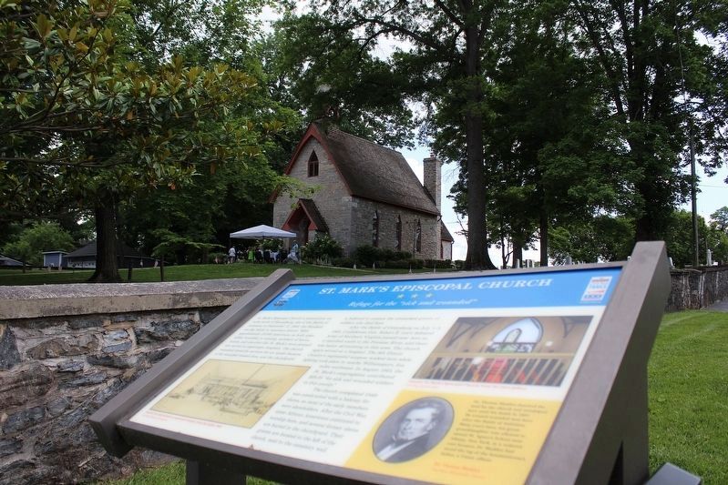 St. Mark's Episcopal Church Marker. Click for full size. St. Mark's Episcopal Church Marker image. Click for full size.