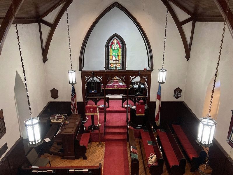 1849 St. Mark's Episcopal Church Interior. Click for full size. 1849 St. Mark's Episcopal Church Interior image. Click for full size.