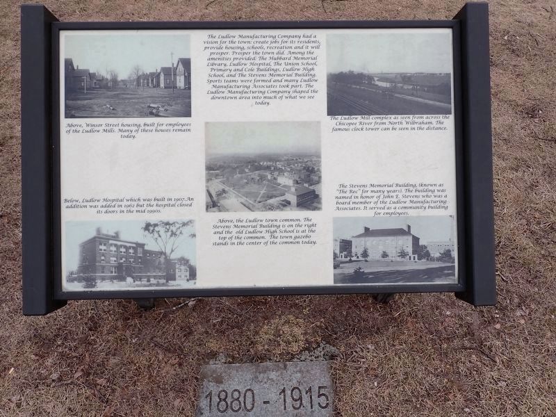 Ludlow Manufacturing Company Marker image. Click for full size.