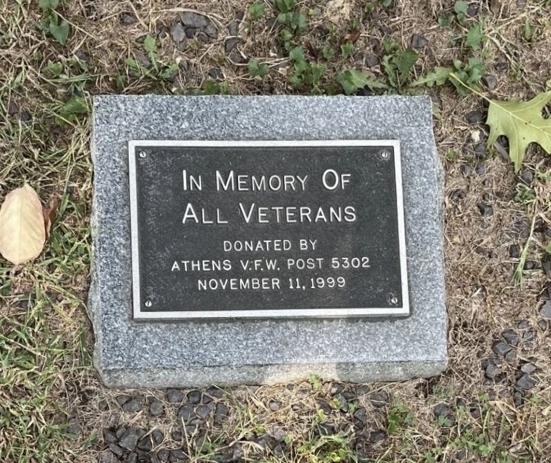 In Memory Of All Veterans Marker image. Click for full size.