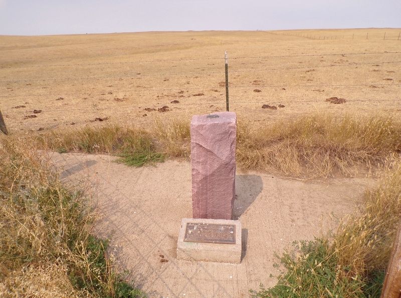 Corner of South Dakota and Wyoming on the Montana State Boundary Marker. Click for full size. Corner of South Dakota and Wyoming on the Montana State Boundary Marker image. Click for full size.
