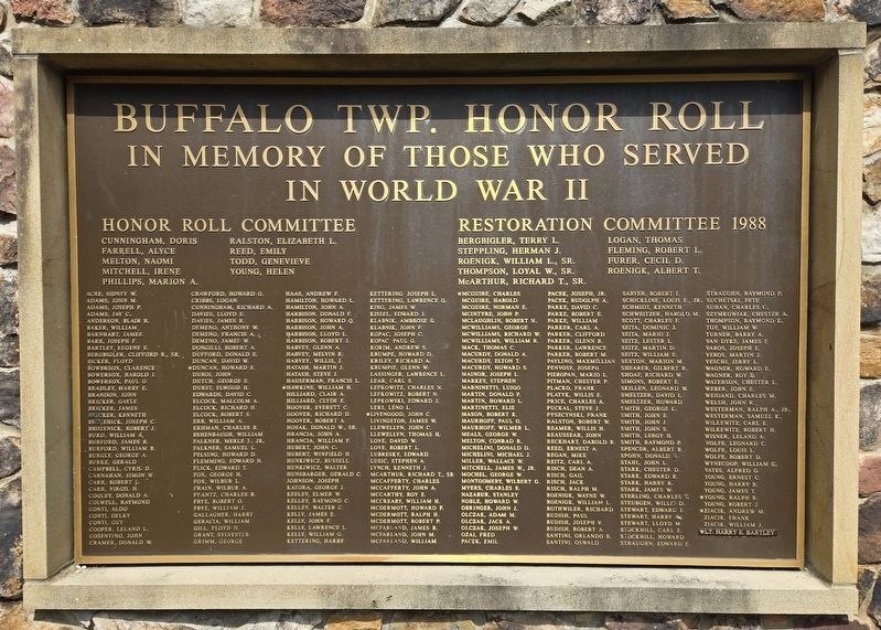 Buffalo Township Veterans Memorial image. Click for full size.