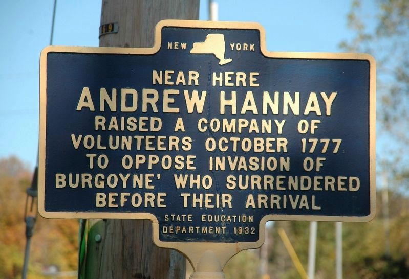 Andrew Hannay Marker. Click for full size. Andrew Hannay Marker image. Click for full size.