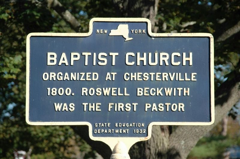 Baptist Church Marker image. Click for full size.