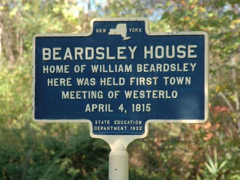 Beardsley House Marker. Click for full size. Beardsley House Marker image. Click for full size.