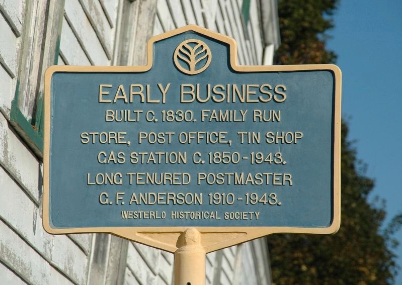 Early Business Marker. Click for full size. Early Business Marker image. Click for full size.