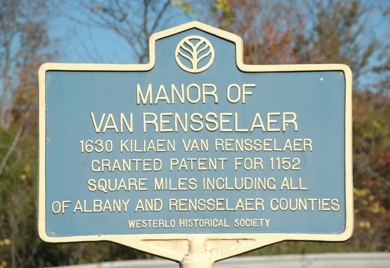 Manor of Van Rensselaer Marker. Click for full size. Manor of Van Rensselaer Marker image. Click for full size.