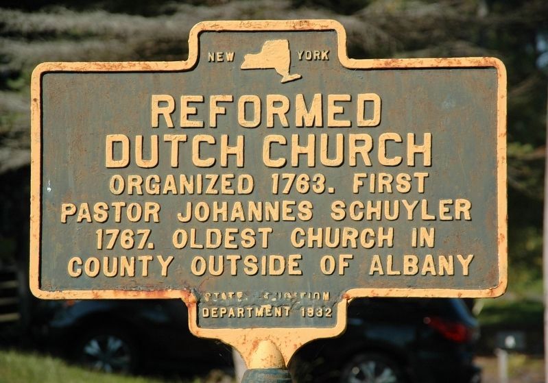 Reformed Dutch Church Marker. Click for full size. Reformed Dutch Church Marker image. Click for full size.