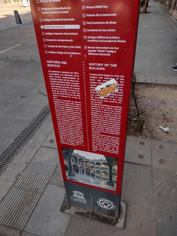 Palacio de Medicina Marker. Click for full size. Palacio de Medicina Marker image. Click for full size.