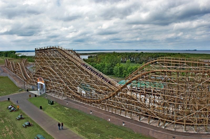 Zippin Pippin aerial photo, 2011. Click for full size. Zippin Pippin aerial photo, 2011 image. Click for full size.