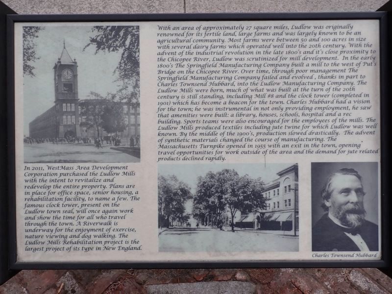 Ludlow, Massachusetts Marker image. Click for full size.