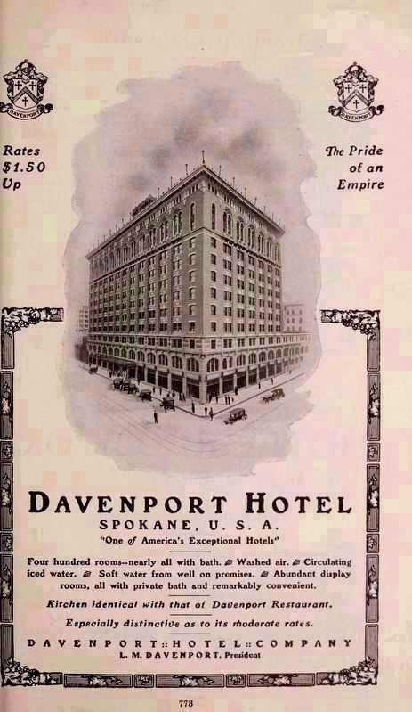 Davenport Hotel directory image. Click for full size.