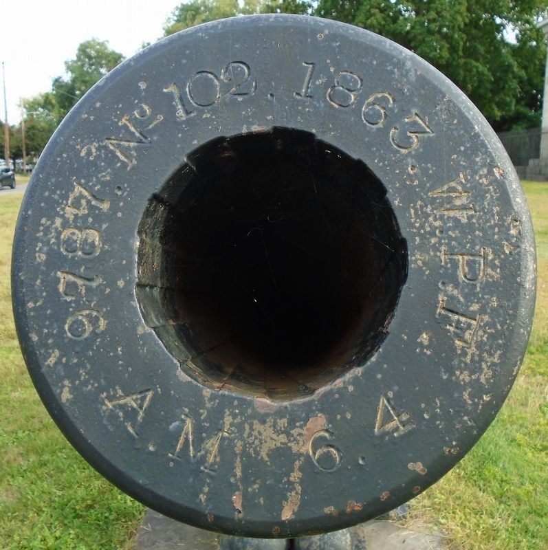 Fort Hancock Civil War 100 Pd Parrott Rifle Muzzle Marks (North). Click for full size. Fort Hancock Civil War 100 Pd Parrott Rifle Muzzle Marks (North) image. Click for full size.