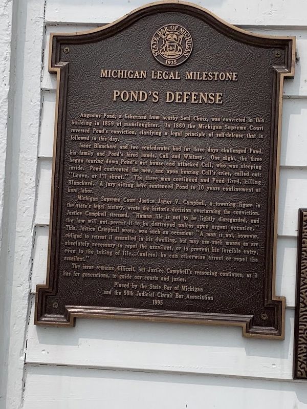 Pond's Defense Marker. Click for full size. Pond's Defense Marker image. Click for full size.