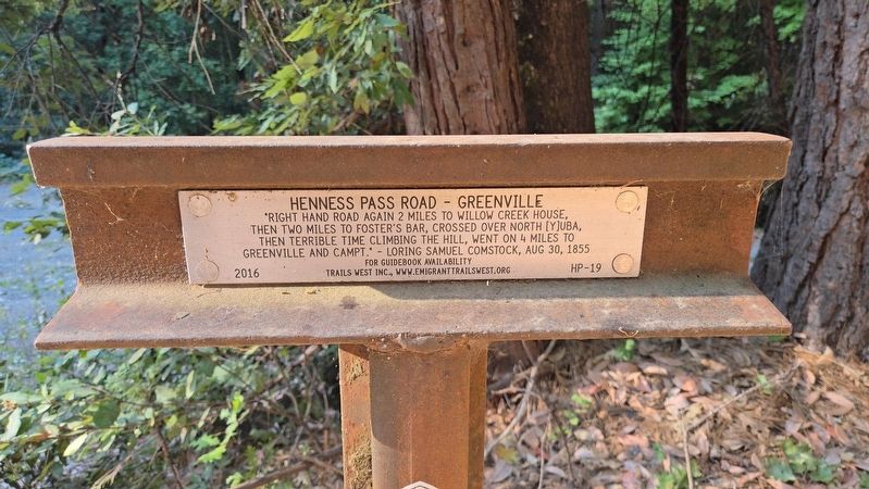 Henness Pass Road Marker No. HP-19 image. Click for full size.