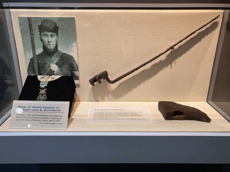 Sergeant John E. Buffington's Medal of Honor. Click for full size. Sergeant John E. Buffington's Medal of Honor image. Click for full size.