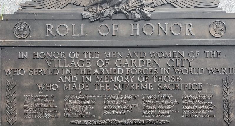 Roll of Honor & Memorial Panel image. Click for full size.