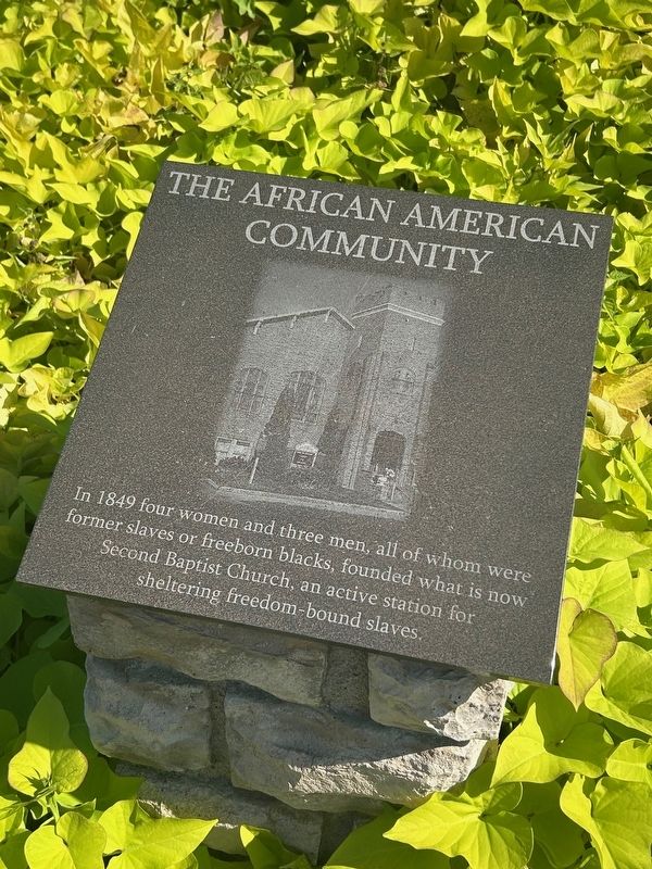 Path to Freedom- The African American Community Marker. Click for full size. Path to Freedom- The African American Community Marker image. Click for full size.